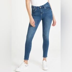 Dear John Ladies’ Blue Skinny Jeans High-Rise Stretch.